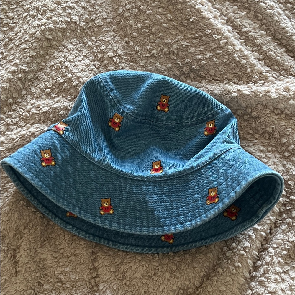 Teddy Fresh Denim Bucket Hat with Teddy Bear Print - Picture 6 of 6